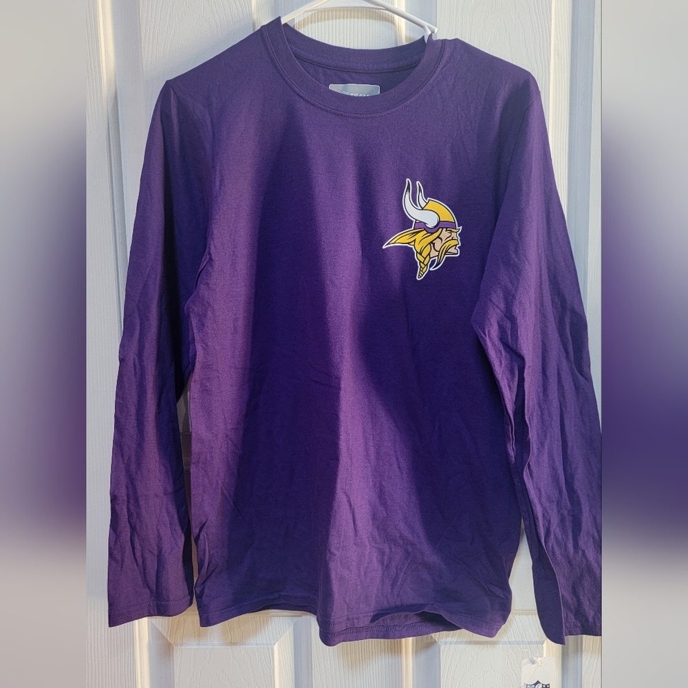 Minnesota Vikings NFL Team Apparel Long Sleeve T-Shirt Size Small NWT